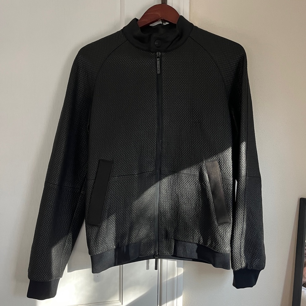 Men’s Armani Lambskin Quilted Leather Jacket